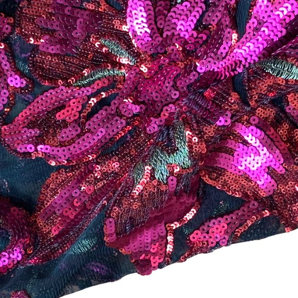 Cache Women's Sequin Cocktail Dress - Picture 5 of 8